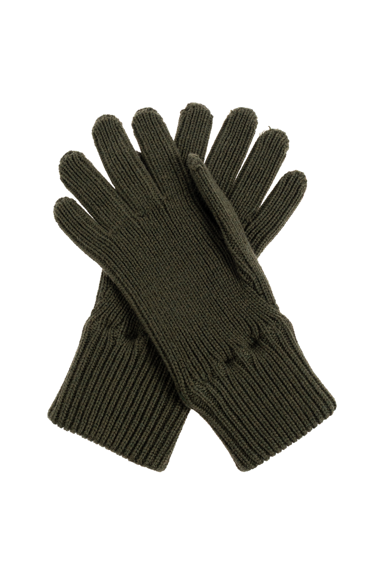 MoschinoモスキーノTwo-Tone Ribbed Long Gloves手袋 Moschino Gloves with logo | Men's Accessorie | Vitkac